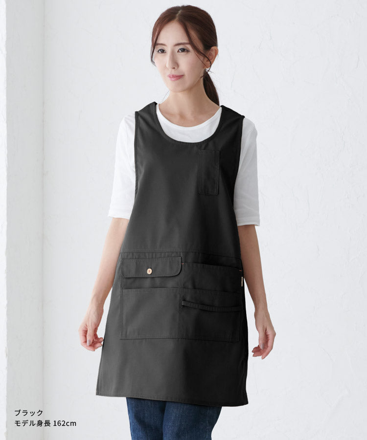お尻が隠れる撥水加工エプロン大きいサイズベスト型