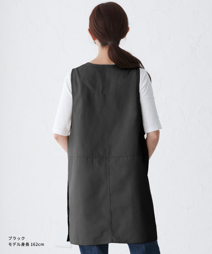 お尻が隠れる撥水加工エプロン大きいサイズベスト型