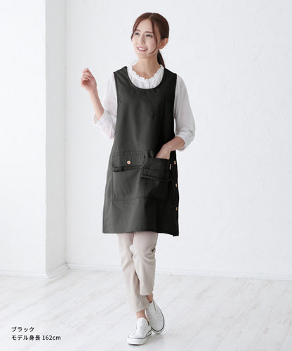 お尻が隠れる撥水加工エプロン大きいサイズベスト型