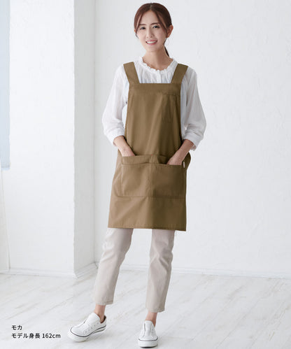 お尻が隠れる撥水加工H型エプロン大きいサイズ