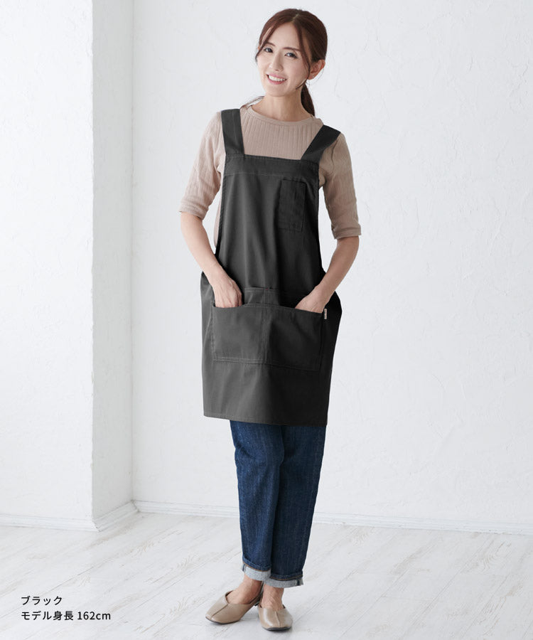 お尻が隠れる撥水加工H型エプロン大きいサイズ