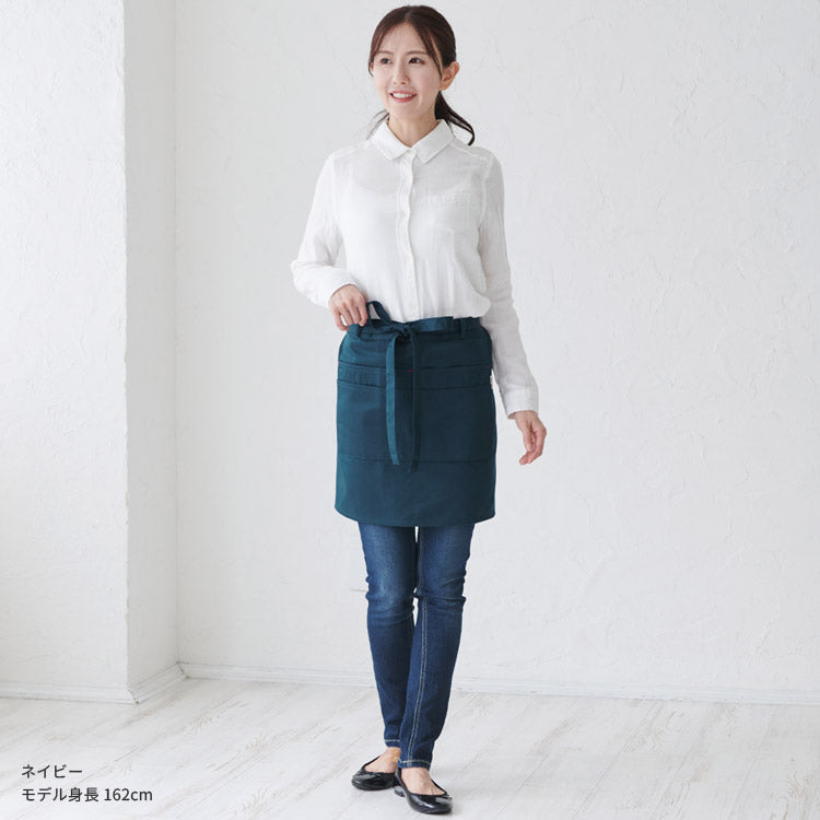 撥水加工腰巻きエプロン